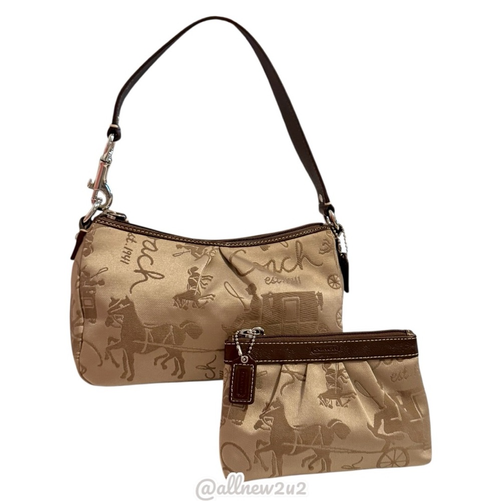 Coach 2 Pc. Set Mini Hobo w/ Matching Wristlet New without tags